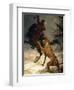 Siberian Tiger Attacking a Cossack-null-Framed Giclee Print