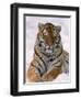 Siberian Tiger in Snow, Panthera Tigris Altaica-Lynn M^ Stone-Framed Photographic Print