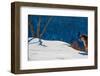 Siberian tiger standing on snowy slope, Russia-Sergey Gorshkov-Framed Photographic Print