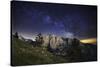 Sibillini National Park at Night, Marche, Italy.-ClickAlps-Stretched Canvas