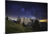 Sibillini National Park at Night, Marche, Italy.-ClickAlps-Mounted Photographic Print