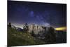 Sibillini National Park at Night, Marche, Italy.-ClickAlps-Mounted Photographic Print