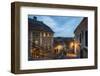 Sibiu, a 12th Century Saxon City at Night, Transylvania, Romania, Europe-Matthew Williams-Ellis-Framed Photographic Print