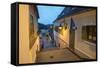 Sibiu, a 12th Century Saxon City at Night, Transylvania, Romania, Europe-Matthew Williams-Ellis-Framed Stretched Canvas