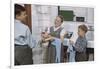 Siblings Drying Dishes-William P. Gottlieb-Framed Photographic Print