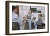 Siblings Drying Dishes-William P. Gottlieb-Framed Photographic Print