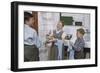 Siblings Drying Dishes-William P. Gottlieb-Framed Photographic Print