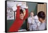 Siblings Having Pillow Fight-William P. Gottlieb-Framed Stretched Canvas