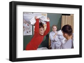 Siblings Having Pillow Fight-William P. Gottlieb-Framed Photographic Print