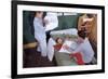 Siblings Having Pillow Fight-William P. Gottlieb-Framed Photographic Print