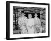 Siblings Pose on the Hearth in Pajamas, Ca. 1970-null-Framed Photographic Print