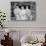 Siblings Pose on the Hearth in Pajamas, Ca. 1970-null-Stretched Canvas displayed on a wall