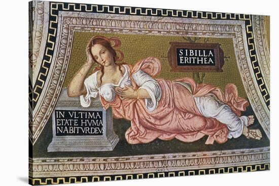 Sibyl of Eritrea, Engraving from Mosaic-Bernardino Pinturicchio-Stretched Canvas