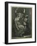 Sibyl Reading a Book-Ugo da Carpi-Framed Giclee Print