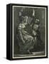 Sibyl Reading a Book-Ugo da Carpi-Framed Stretched Canvas