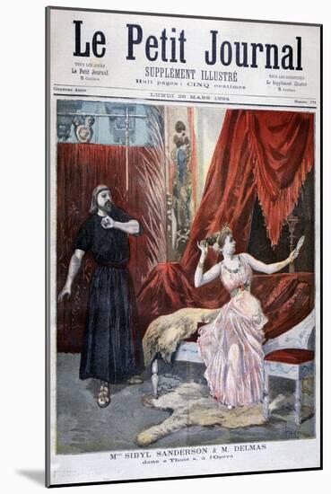 Sibyl Sanderson and Delmas in Jules Massenet 's Opera Thais, Paris, 1894-Oswaldo Tofani-Mounted Giclee Print