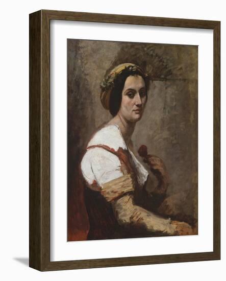 Sibylle, c.1870-Jean Baptiste Camille Corot-Framed Giclee Print