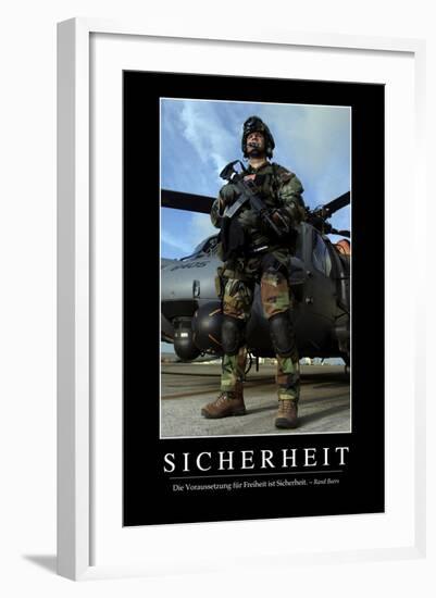 Sicherheit: Motivationsposter Mit Inspirierendem Zitat-null-Framed Photographic Print