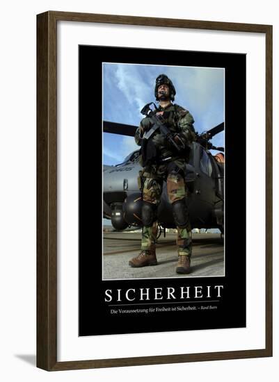 Sicherheit: Motivationsposter Mit Inspirierendem Zitat-null-Framed Photographic Print