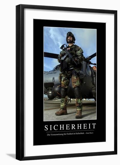 Sicherheit: Motivationsposter Mit Inspirierendem Zitat-null-Framed Photographic Print