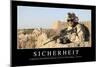 Sicherheit: Motivationsposter Mit Inspirierendem Zitat-null-Mounted Photographic Print