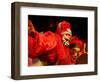 Sichuan Opera, Shu Feng Ya Yun Tea House in Chengdue, Shaanxi Province, China-Pete Oxford-Framed Photographic Print