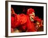 Sichuan Opera, Shu Feng Ya Yun Tea House in Chengdue, Shaanxi Province, China-Pete Oxford-Framed Photographic Print