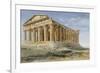 Sicile, de Malte, et de Lipari : Le Temple de la Concorde à Agrigente 1776-1777-Jean-Pierre-Laurent Houel-Framed Giclee Print