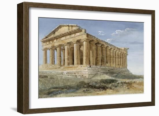 Sicile, de Malte, et de Lipari : Le Temple de la Concorde à Agrigente 1776-1777-Jean-Pierre-Laurent Houel-Framed Giclee Print