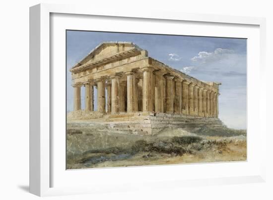 Sicile, de Malte, et de Lipari : Le Temple de la Concorde à Agrigente 1776-1777-Jean-Pierre-Laurent Houel-Framed Giclee Print