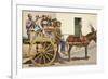 Sicilian Cart and Donkey, Palermo, Italy-null-Framed Art Print