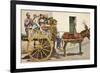 Sicilian Cart and Donkey, Palermo, Italy-null-Framed Art Print