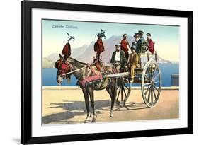 Sicilian Cart and Horse-null-Framed Art Print