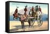 Sicilian Cart and Horse-null-Framed Stretched Canvas