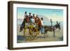 Sicilian Cart with Donkey, Italy-null-Framed Art Print