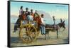 Sicilian Cart with Donkey, Italy-null-Framed Stretched Canvas