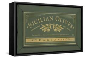 Sicilian Olives-Angela Staehling-Framed Stretched Canvas