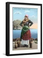 Sicilian Peasant Woman, Italy-null-Framed Art Print