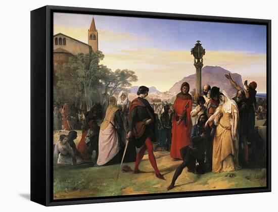 Sicilian Vespers-Francesco Hayez-Framed Stretched Canvas