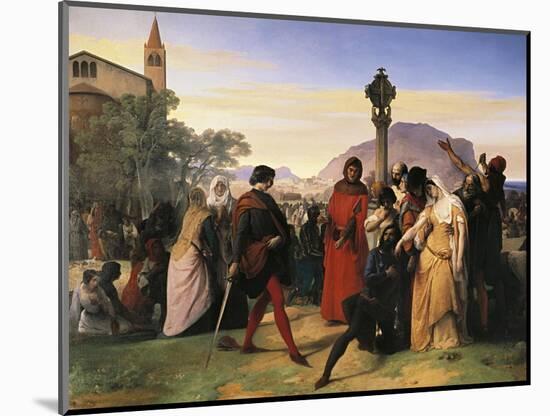 Sicilian Vespers-Francesco Hayez-Mounted Giclee Print