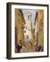 Sicilian Village with Women and Children-Luigi Sabatelli-Framed Giclee Print