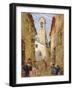 Sicilian Village with Women and Children-Luigi Sabatelli-Framed Giclee Print