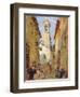 Sicilian Village with Women and Children-Luigi Sabatelli-Framed Giclee Print