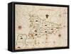 Sicily from Portolan Atlas Consisting of Six Charts-null-Framed Stretched Canvas