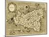 Sicily Old Map, May Be Approximately Dated To The Xvii Sec-marzolino-Mounted Art Print
