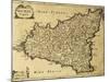 Sicily Old Map, May Be Approximately Dated To The Xviii Sec-marzolino-Mounted Art Print