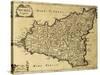 Sicily Old Map, May Be Approximately Dated To The Xviii Sec-marzolino-Stretched Canvas