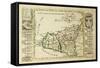 Sicily Old Map, May Be Dated To The Beginning Of The Xviii Sec-marzolino-Framed Stretched Canvas