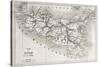 Sicily Old Map With Stromboli Isle Insert Map-marzolino-Stretched Canvas