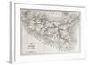 Sicily Old Map With Stromboli Isle Insert Map-marzolino-Framed Art Print